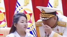 A whisper from a North Korean general instantly made the little princess at a loss, and Kim Jong-un 