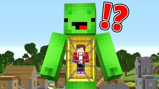 How JJ Escape From Prison inside Biggest Mikey in Minecraft (Maizen Mizen Mazien)