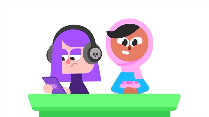 【Duolingo】 Chị Mo và Sally đang tổ chức Hội nghị Duocon!