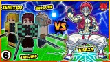 Minecraft Thanh Gươm Diệt Quỷ tập 6 : Nếu Tanjiro Zenitsu Inosuke đại chiến Thượng Tam Akaza