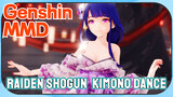 [Genshin  MMD]  Raiden Shogun  Kimono Dance