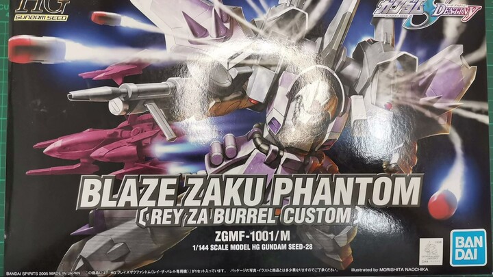 ZGMF-1001/M Blaze ZAKU Phantom | Rey Za Burrel Custom | HG 1/144 Scale Build