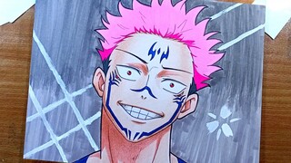 Drawing ITADORI YUUJI | Ryomen Sukuna - [ Jujutsu Kaisen ]