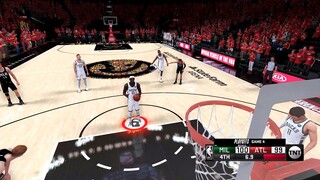 NBA 2K21 Modded Playoffs Showcase | Bucks vs Hawks | GAME 4 Highlights OVERTIME