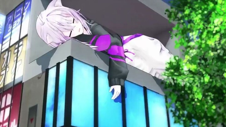 【MMD】A giant cat appears in Shinjuku