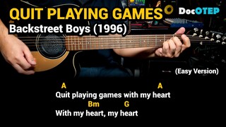 Quit Playing Games With My Heart - Backstreet Boys (1996) - Guitar Chords Tutorial with Lyrics 2