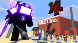Monster School : SKIBIDI TOILET FACTORY vs Upgraded TITAN TV MAN & SPEAKERMAN - Minecraft Animation