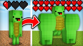 Mikey & JJ Became TOO STRONG in Minecraft Challenge (Maizen Mizen Mazien)