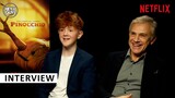 Pinocchio - Gregory Mann & Christoph Waltz on singing, & the magic of Guillermo del Toro