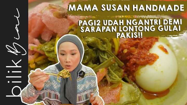 PAGI2 NGANTRI DEMI SARAPAN LONTONG GULAI PAKIS & BUBUR KAMPIUN | Mama Susan Handmade - Kuliner Jambi
