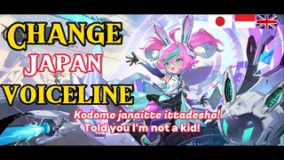 Change Japanese Voiceline skin Aspirant MLBB