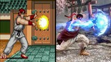 Evolution of Ryu's Hadoken 1987-2022