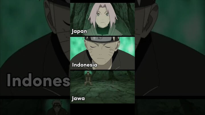 minato telat, dub jawa vs Indonesia vs jepang #shorts #dubbing