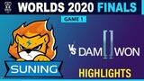 DWG vs SN Highlight Ván 1 Chung Kết CKTG 2020 | DAMWON vs Suning | Highlight Grand Final Worlds 2020