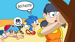Squid Game with Sonic and Other Characters