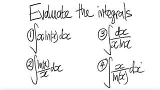 Evaluate the integrals