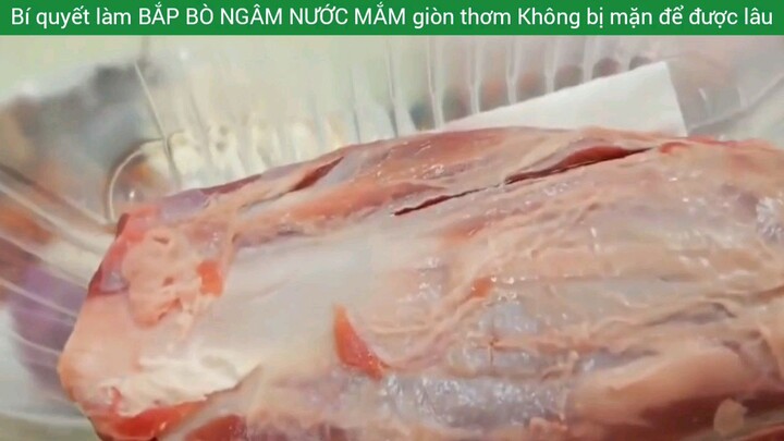 bí quyết làm bắp giò ngâm nước mắm