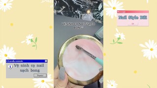 Vệ sinh cọ nail sạch bong