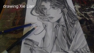 drawing Xie Lian from Tian Guan ci fu