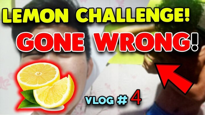 LEMON CHALLENGE GONE WRONG! | NO REACTION CHALLENGE! VLOG #4
