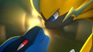 Zeraora và Lucario (Tác giả: enokimaru)