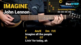 Imagine - John Lennon (Guitar Chords Tutorial with Lyrics)