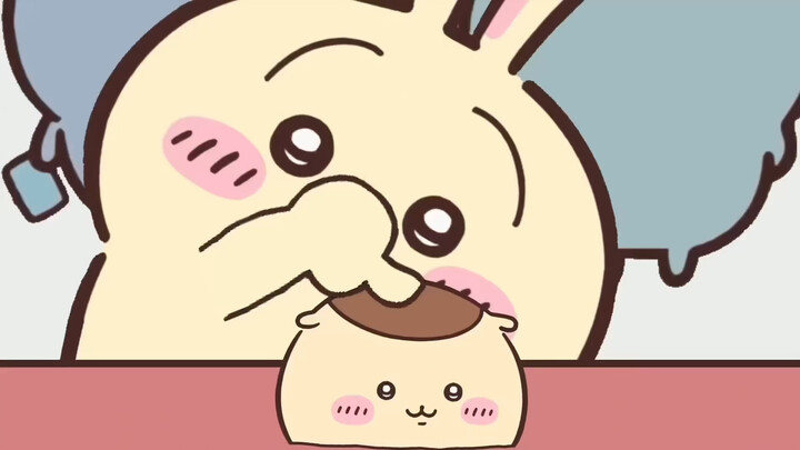 Usaqi eats chestnut buns. Usaqi eats a free meal.
