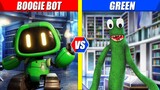 Boogie Bot vs Green (Rainbow Friends) | SPORE
