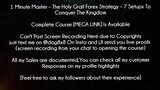 Minute Master Course The Holy Grail Forex Strategy – 7 Setups To Conquer The Kingdom download