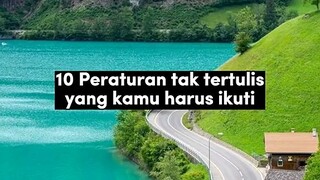 INI PERATURAN YANG HARUS KITA INGAT DIMANAPUN BERADA :)