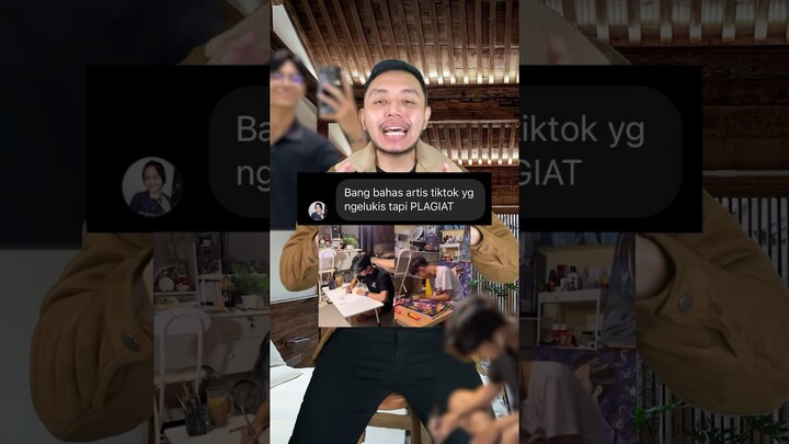 Artis Tiktok yang suka ngelukis tapi PLAGIAT? Ngaku karya sendiri? #shorts