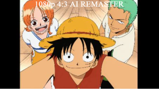 One Piece Opening 01 - We Are! | 1080p 4:3 AI Remastered