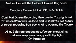 Nathan Corbett The Golden Elbow Striking Series course download