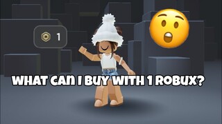 Things you Can do with 1 robux 😳