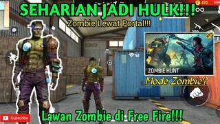 COSPLAY JADI HULK!! DISERANG ZOMBIE SATU MAP!! || FREE FIRE INDONESIA