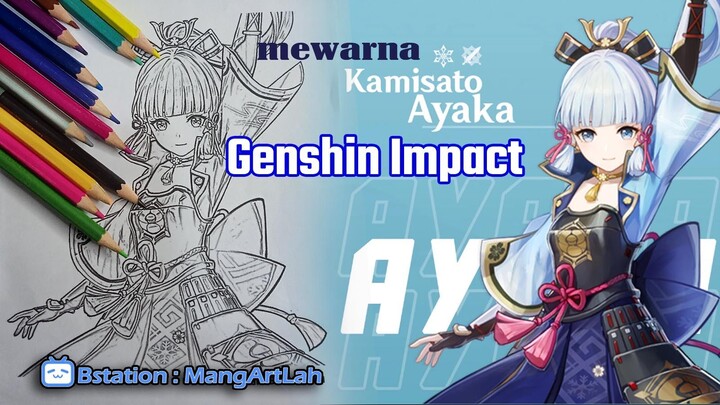 Mewarna Kamisato Ayaka