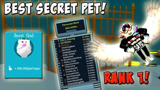 GOT RANK #1 AND A SQUAD OF THE BEST SECRET PET IN TAPPING SIMULATOR LATEST UPDATE