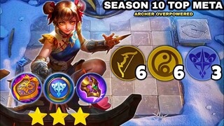 SEASON 10 BEST META TO REACH MYTHIC RANK FAST 3 STAR WANWAN. MUST WATCH!! 6 ARCHER 6 CADIA 3 ASTRO