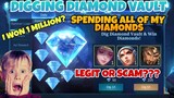 DIGGING DIAMOND VAULT 2021 | SPENDING ALL OF MY DIAMONDS | MLBB NEW DIAMOND VAULT EVENT | WORTH IT??