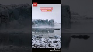 Glacier Fall Causes a Tsunami