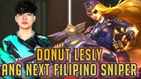Donut Lesly!! ang Next Filipino Sniper!! | donut rank gameplay ~ MLBB