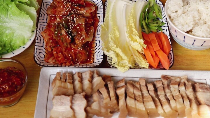 Daging Perut Babi ala Korea dan Sayuran adalah Kombinasi yang Tepat!