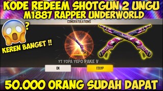 KODE REDEEM SKIN SG 2 UNGU RAPPER UNDERWORLD !? | KODE REDEEM FREE FIRE TERBARU 2021 NOVEMBER !!