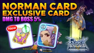 NORMAN CARD, DMG TO BOSS +5%, HEADWEAR CARD - RAGNAROK MOBILE