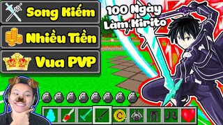 JAYGRAY THỬ THÁCH 100 NGÀY LÀM KIRITO SINH TỒN TRONG MINECRAFT*BẬC THẦY SỬ DỤNG SONG KIẾM CỰC VIP ⚔️