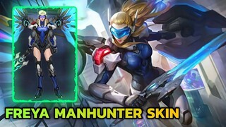 New Upcoming Freya Manhunter Skin || New Freya SABER squad Skin Mobile Legends || MLBB