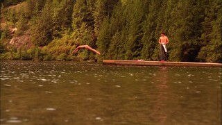 Clark and Lana's swim at the lake in Smallville