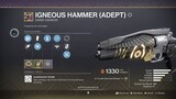 My New Adept Igneous Hammer Is Beastly (We ran out of medals)