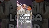 Balap Pocong Kocak!! Upin, Fizi, Dan Ehsan..Pocong Penguasa Alam Gaib!! | MRI #Shorts