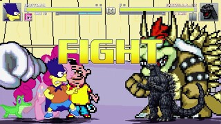 AN Mugen Request #1939: Bartman, Pinkie Pie, Eddy VS Godzilla EX, Giga Bowser, Master Hand